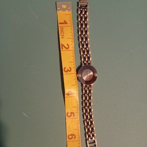 BULOVA QUARTZ BLACK DIAL TWO-TONE SS WOMEN'S WATCH 96M24